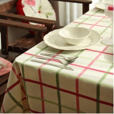 Estilo coreano rayas floral impreso 100% algodón cocina textil de hogar Mesa decoración de vacaciones Manteles ali-32268311